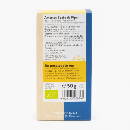 Amestec boabe de piper eco 50g