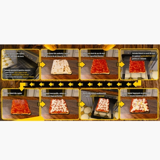 Blat pizza Teglia Romana 30x40cm, 570g