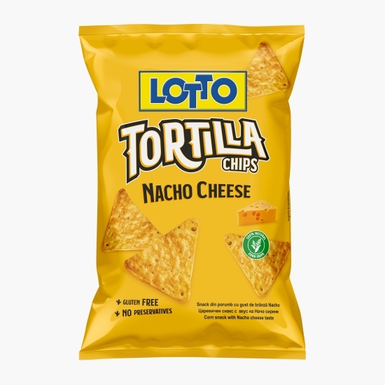 Snack Tortilla din porumb cu gust de brânză Nacho Cheese 85g
