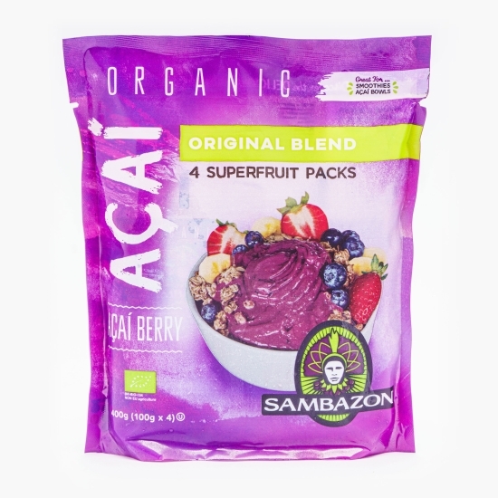 Acai eco piure pentru mic dejun și smoothie 4x100g