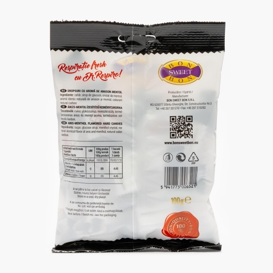 Dropsuri cu aromă de anason și mentol 100g