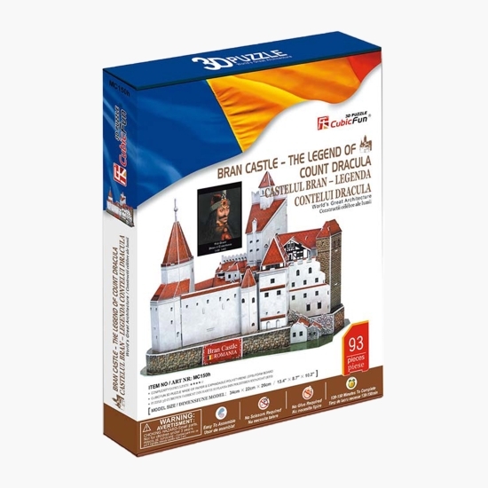Puzzle 3D Castelul Bran, 93 piese