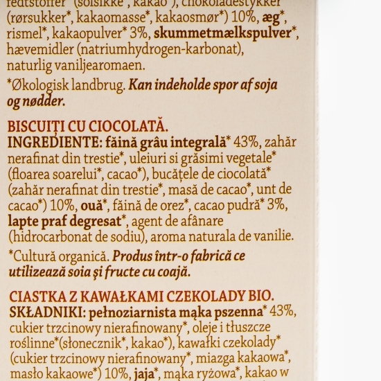 Biscuiți eco pentru copii, cu ciocolată, +36 luni 120g