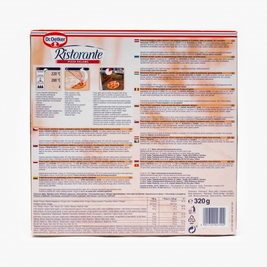 Pizza Ristorante classico salam 320g