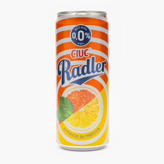 Bere aromatizată cu gust de citrice și mentă doză 330ml