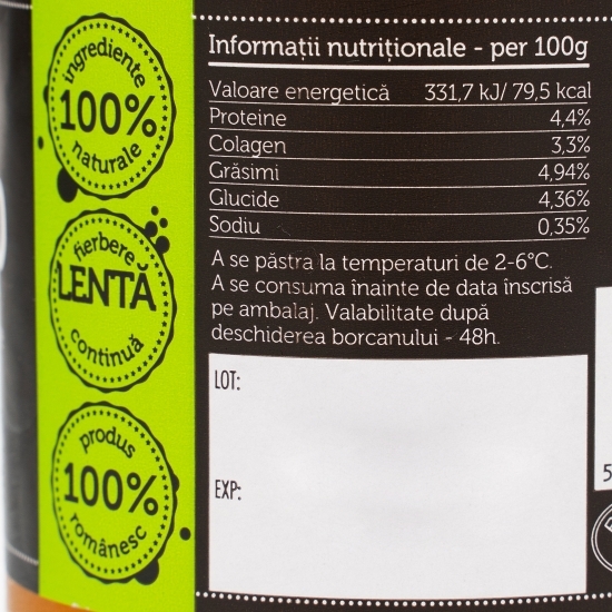 Supă concentrată din oase de vită pentru gătit 314ml
