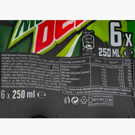 Băutură carbogazoasă lămâie 6x250ml