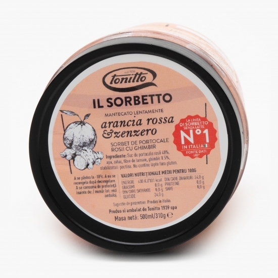 Sorbet de portocale roșii cu ghimbir 310g