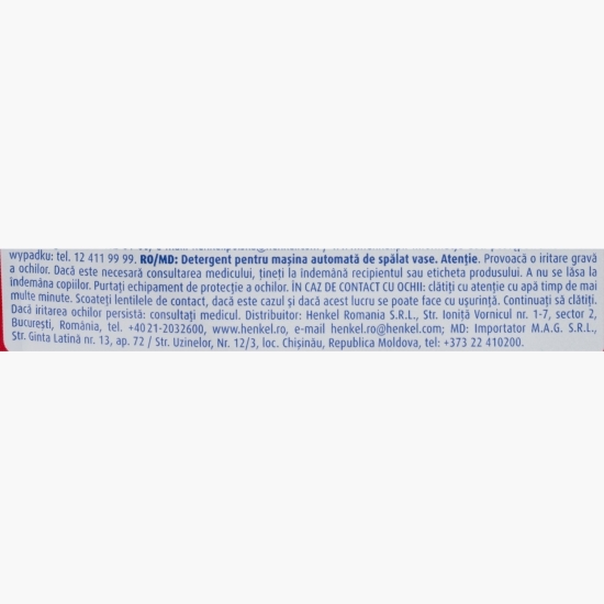 Detergent pentru mașina de spălat vase, Gold, 60 tablete