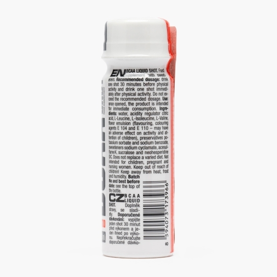 BCAA shot lichid, fără zahăr adăugat, 60ml
