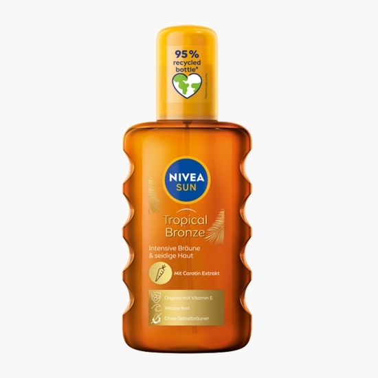 Ulei spray pentru plajă cu extract de morcov Tropical Bronze 200ml