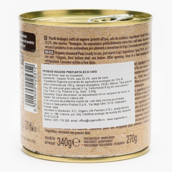 Mazăre prefiartă eco 340g