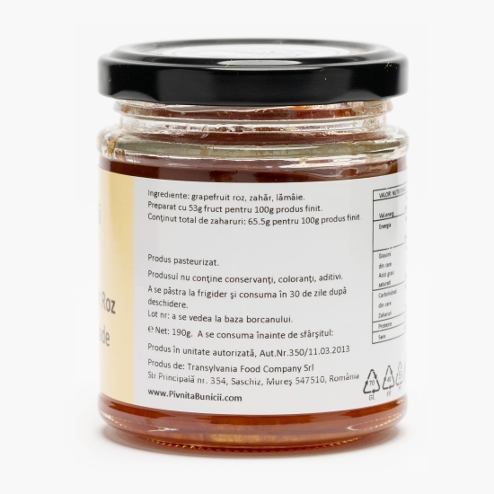 Marmeladă de grepfrut roz 190g