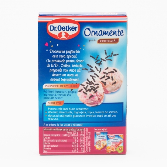 Ornamente cu gust de ciocolată 80g