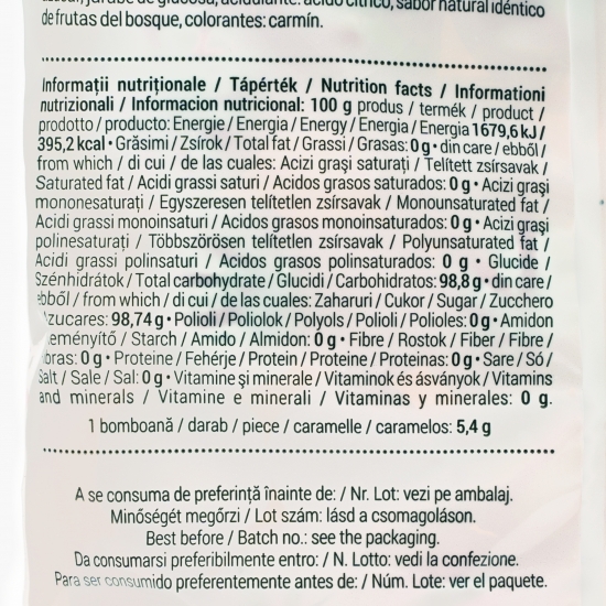 Bomboane fulgi cu aromă de fructe de pădure 250g