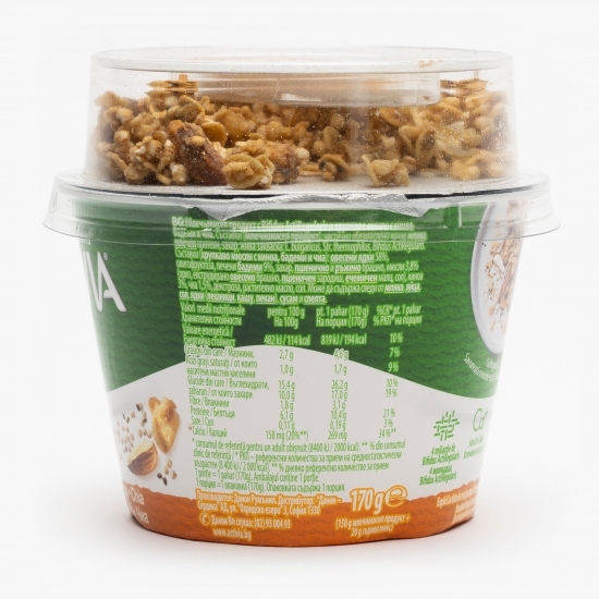 Iaurt cu musli, migdale, quinoa și chia 170g