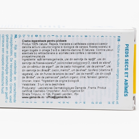 Cremă reparatoare pentru picioare, bio 100ml