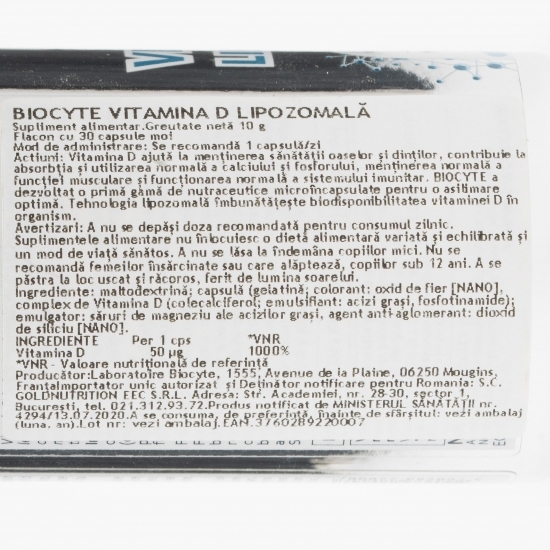 Vitamina D Lipozomală 30 capsule