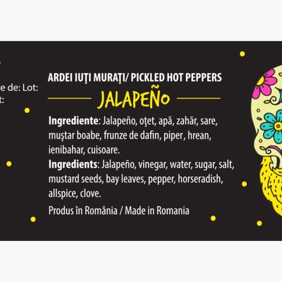 Ardei iuți Jalapeno, murați 365g