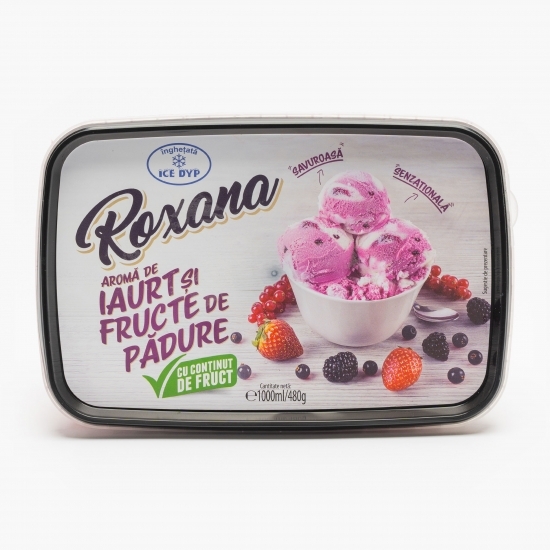 Înghețată cu aromă de frișcă și pastă de fructe pădure 480g