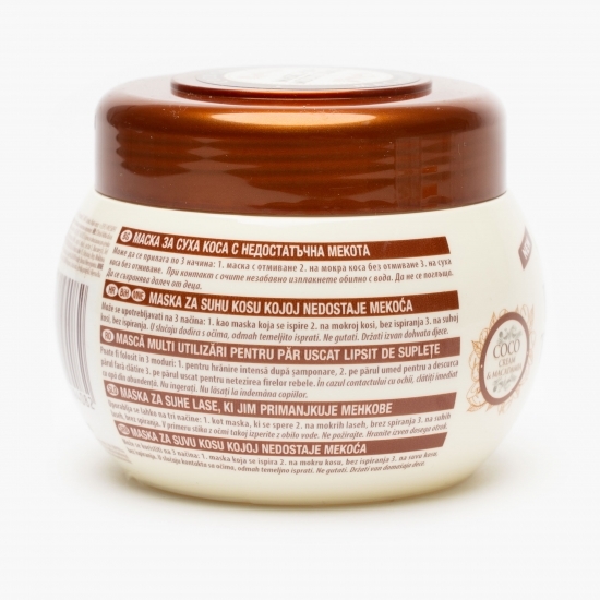Mască pentru păr uscat, lipsit de suplețe Coco Cream & Macadamia 300ml