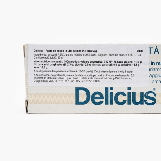 Pastă de anșoa în ulei de măsline 60g