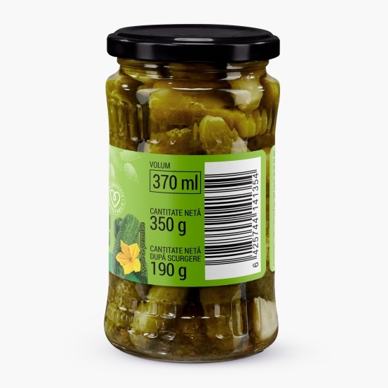 Castraveți cornișon 2-5 cm în oțet, 350g