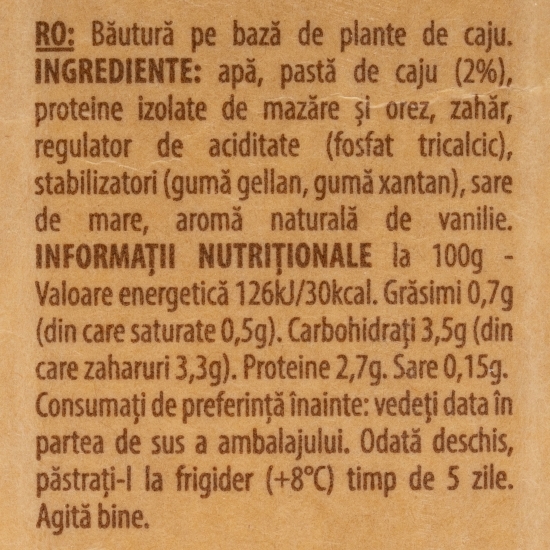 Băutură pe bază de caju 1l