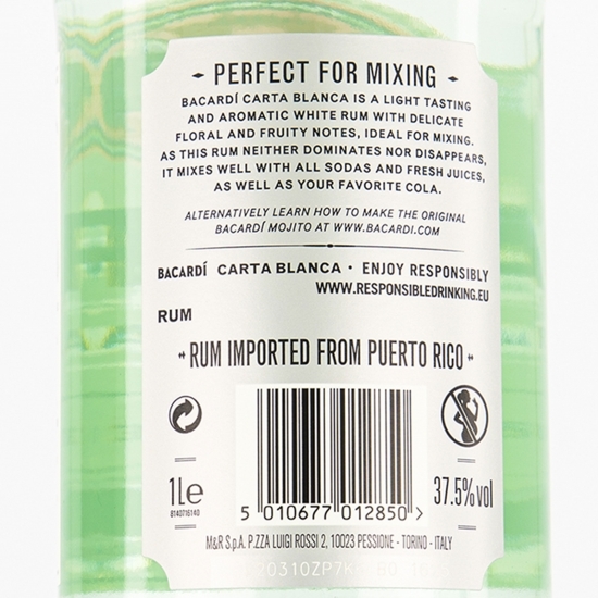 Rom Carta Blanca 37.5% alc. 1l