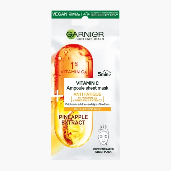 Mască șervețel îmbogățită cu 1% vitamina C 15g