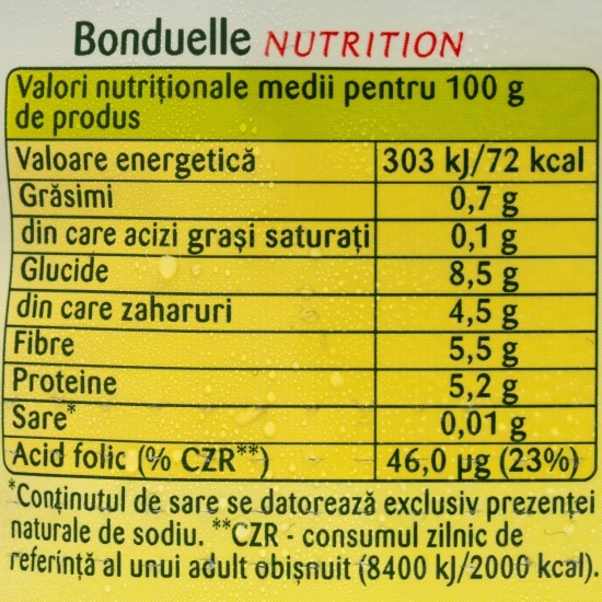 Mazăre verde boabe dulce 400g