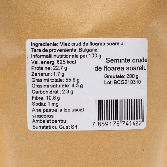 Semințe de floarea-soarelui 200g
