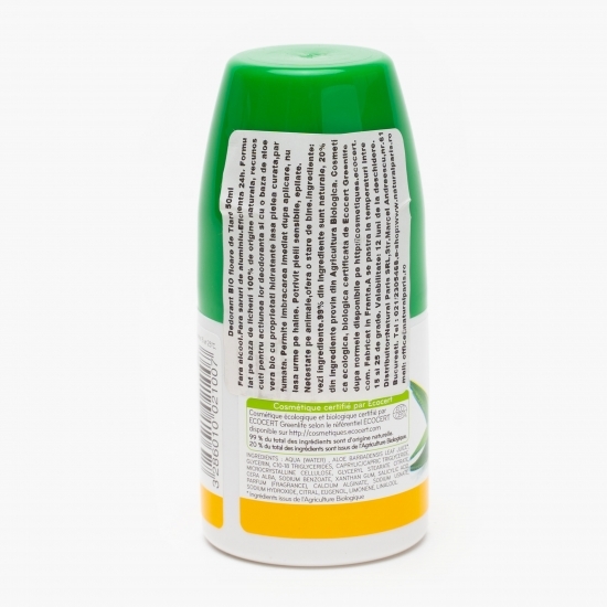 Deodorant roll-on bio cu flori de tiare 50ml
