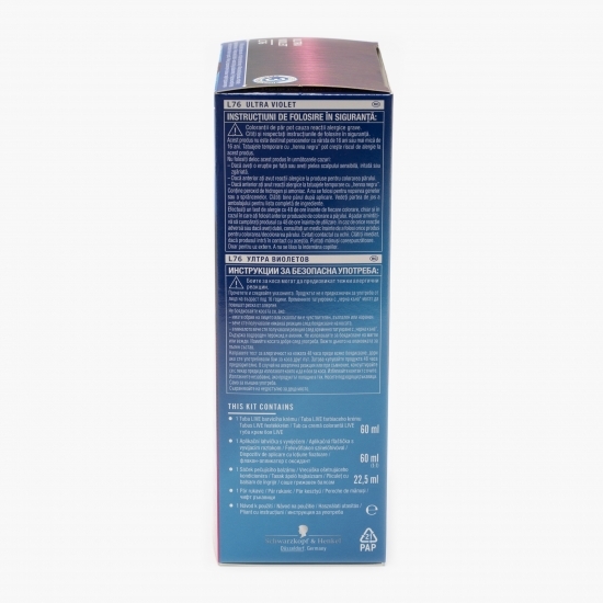 Vopsea de păr permanentă Colour + Lift L76 Ultra violet 142.5 ml