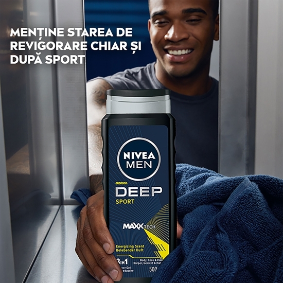Gel de duș Men Deep Sport Maxxtech, 0.5l