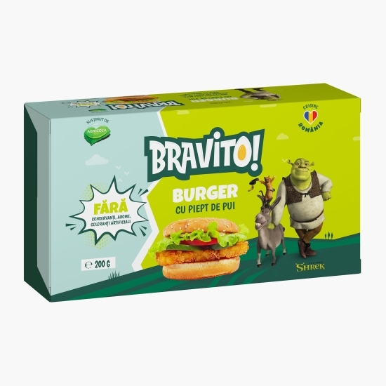 Burger cu piept de pui 200g
