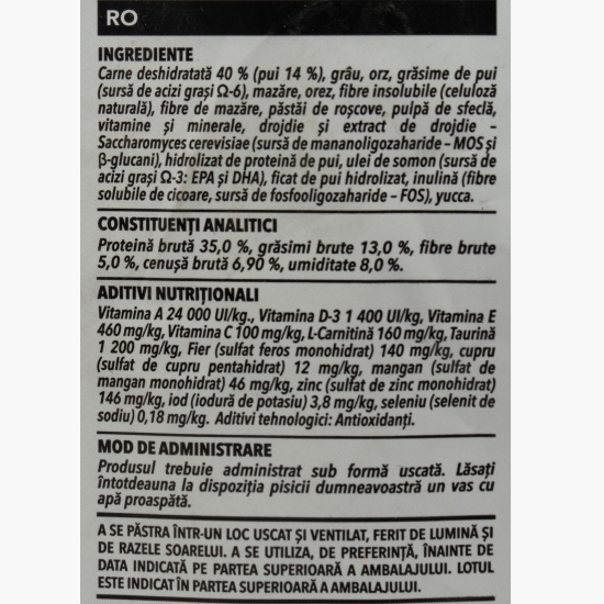Hrană uscată pentru pisici sterilizate, pui și orez, 1.5kg