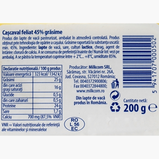 Cașcaval felii 200g