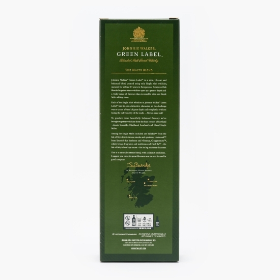 Blended Whiskey Malt Green 15 Yo,  43%, Scotland, 0.7l + cutie