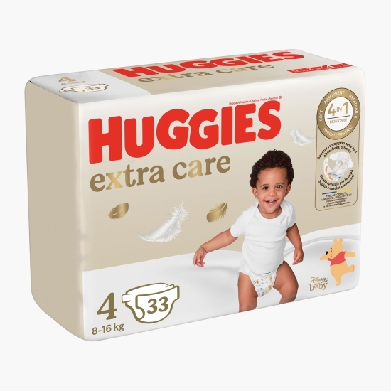 Scutece Extra Care, mărimea 4, Jumbo, 8-16kg, 33 buc