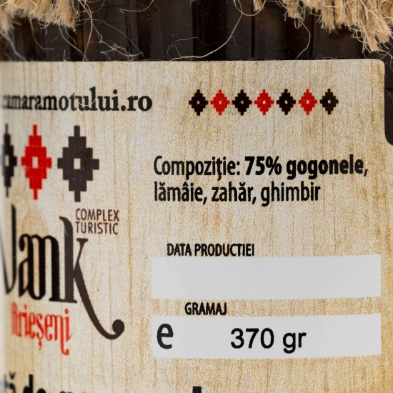 Dulceață de gogonele cu ghimbir 370g 