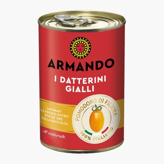 Roșii Datterini galbene decojite, 400g
