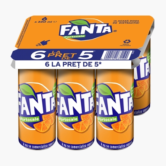 Băutură carbonatată portocale 6x0.33l (5+1)