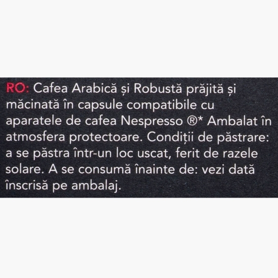 Espresso The Perfect One, 10 băuturi, capsule cafea 