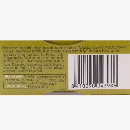 Ton în ulei de măsline bucăți 160g