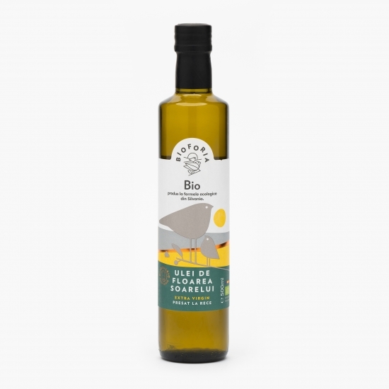 Ulei de floarea-soarelui extra virgin presat la rece 0.5l