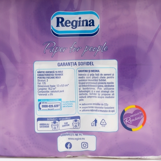 Hârtie igienică Lavander 16 role, 3 straturi
