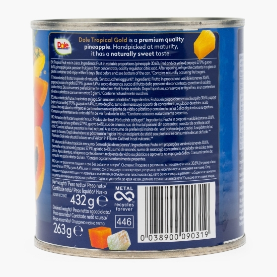 Fructe tropicale mix în suc Tropical Gold 432g