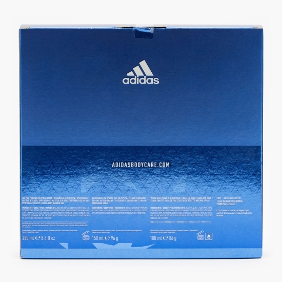 Set cadou Uefa Anthem (Apă de toaletă 100ml + Deodorant 150ml + Gel de duș 250ml)