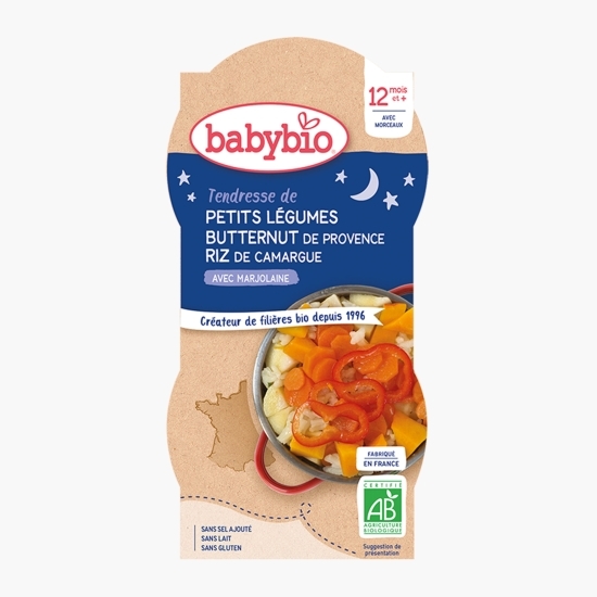 Meniu eco legume și orez,  12+ luni, 2x200g